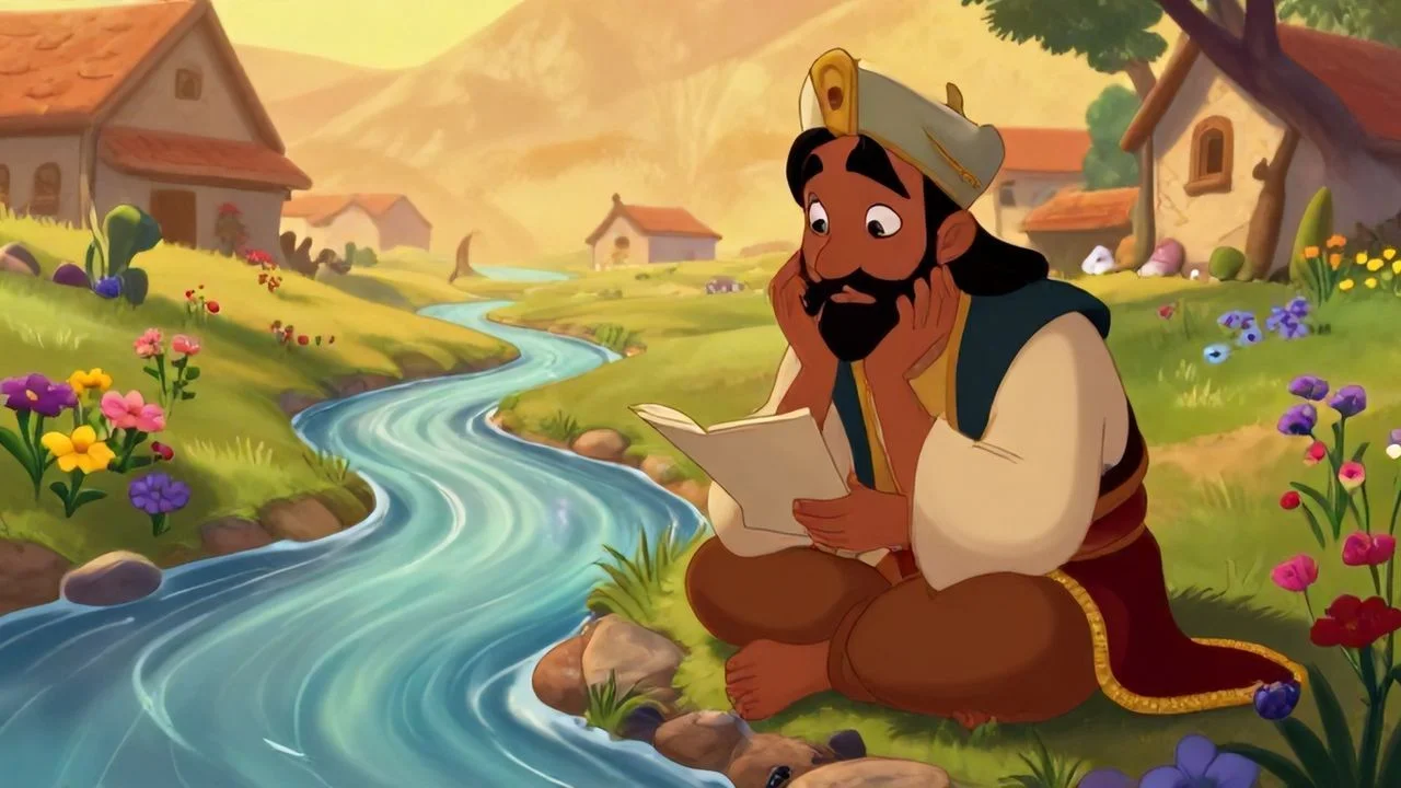 Keloğlan Dere Kenarında Düşünürken