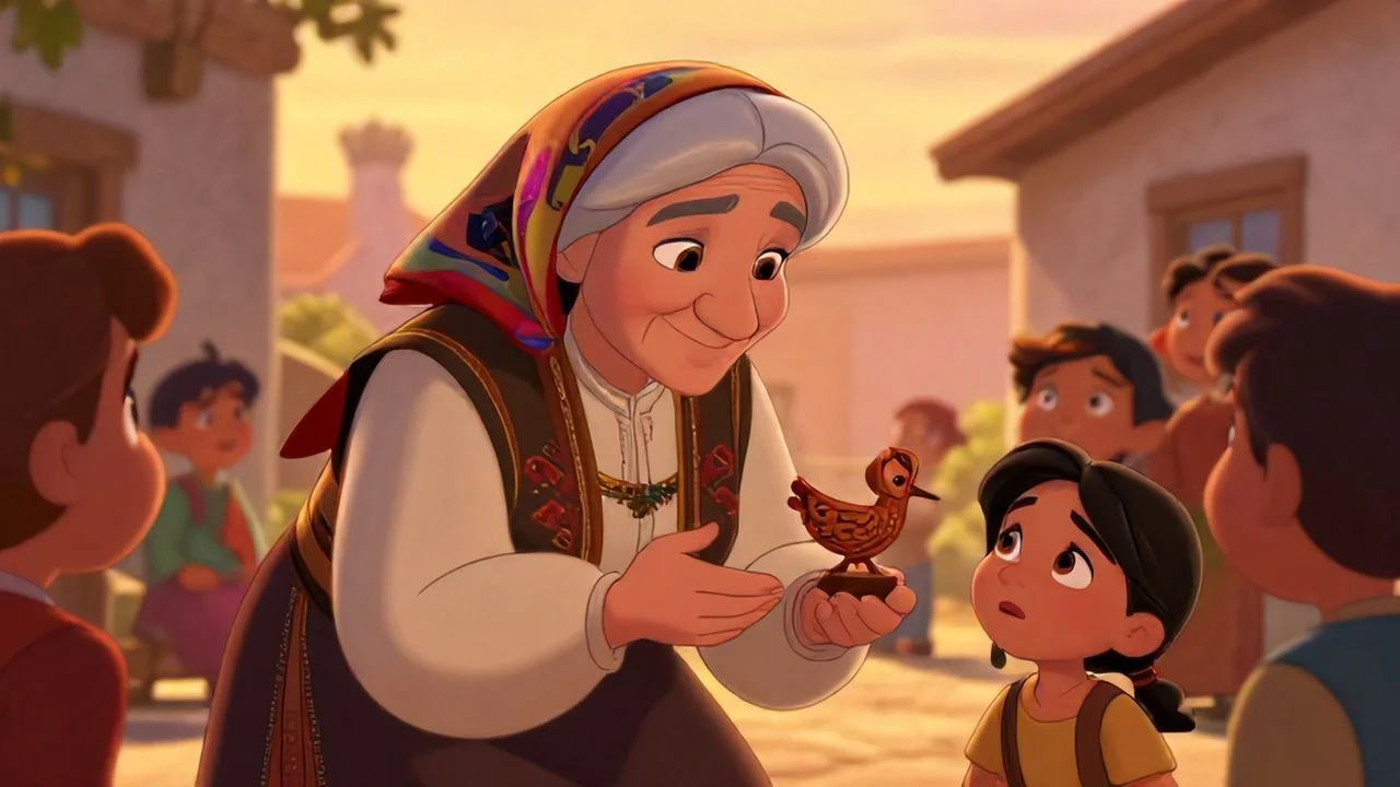 Masalcı Nine ve Dinleyen Çocuklar