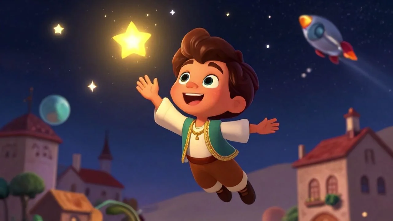 Roketle Uzaya Giden Çocuk